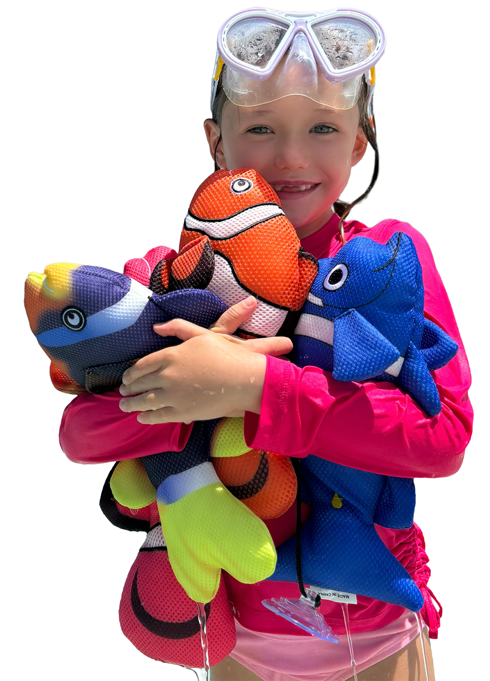 Girl holding Aqua Babiez
